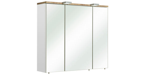 SPIEGELSCHRANK 80/70/20 cm - Weiß, KONVENTIONELL, Glas/Holzwerkstoff (80/70/20cm) - Xora