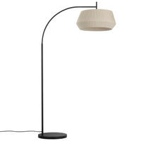 BOGENLEUCHTE    - Beige/Schwarz, Natur, Textil/Metall (180/53/103cm) - Nordlux