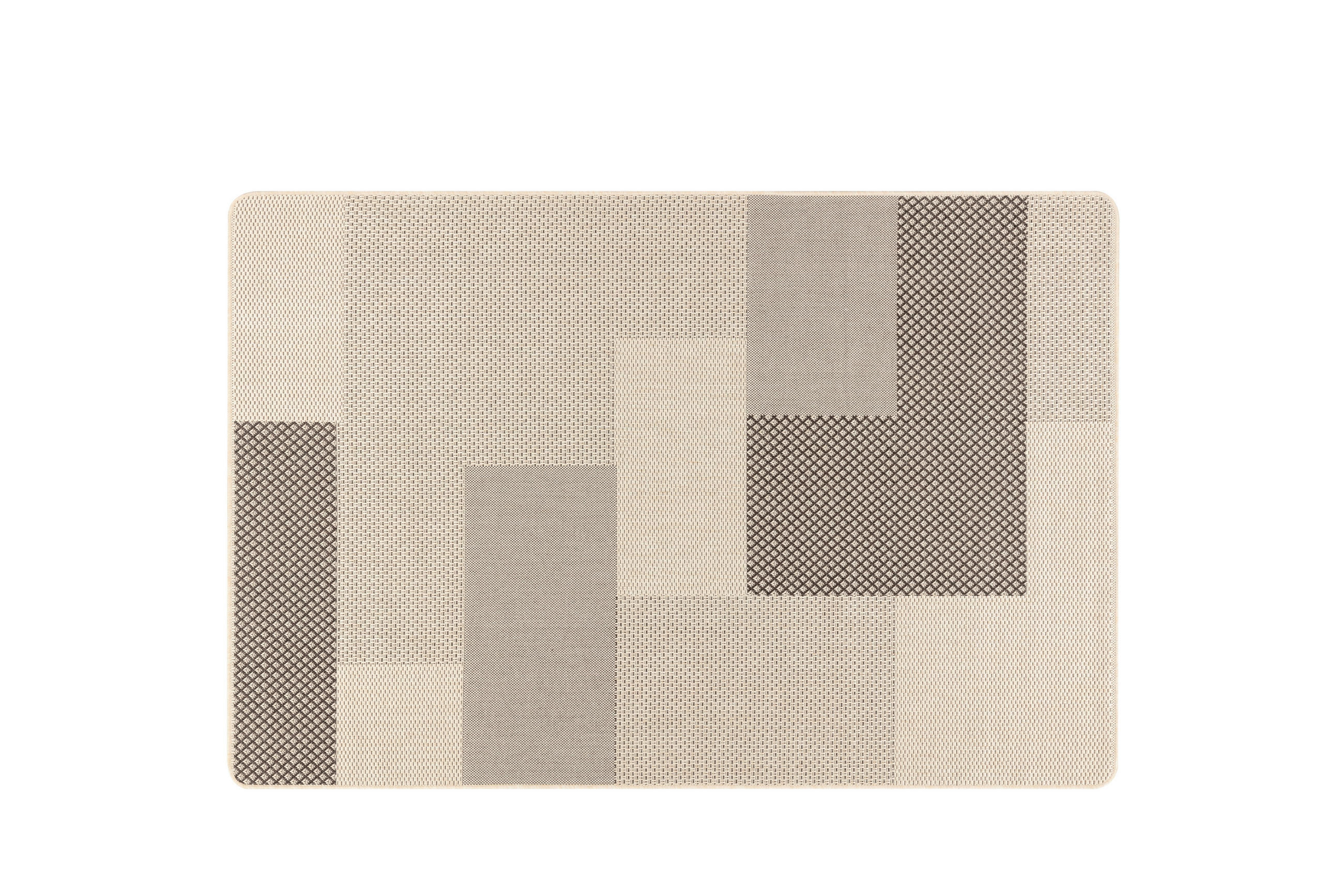 OUTDOORTEPPICH 60/110 cm 011623-013 Beige, Braun  - Beige/Braun, Basics, Kunststoff (60/110cm) - Novel
