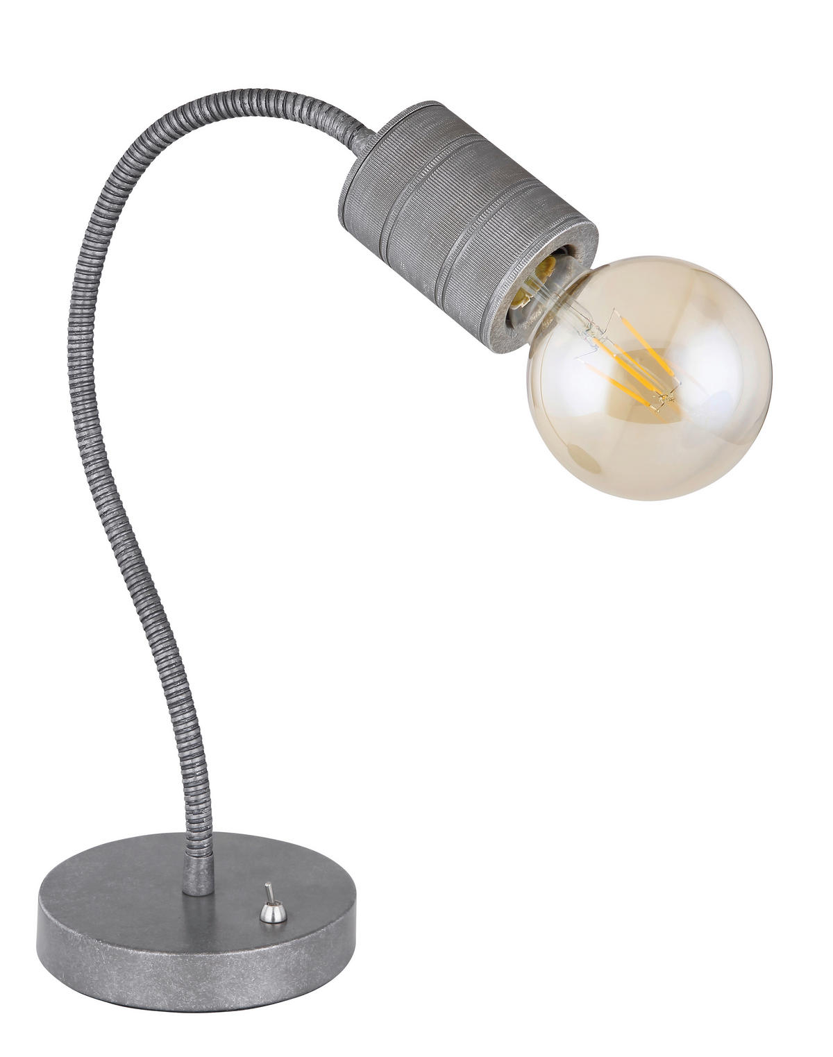 TISCHLEUCHTE - Silberfarben, Basics, Metall (26/14/59cm) - Globo