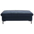 HOCKER in Textil Dunkelblau  - Schwarz/Dunkelblau, Design, Textil (124/46/68cm) - Xora