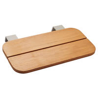 ANSTECKPLATTE Teakholz Teakfarben, Greige  - Greige/Teakfarben, Basics, Holz/Metall (29/41/6cm) - Stern