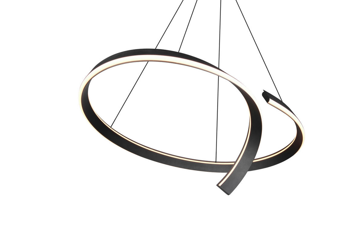 LED-HÄNGELEUCHTE CIRONDA 110/200/68 cm  - Schwarz, Design, Metall (110/200/68cm) - Cinque