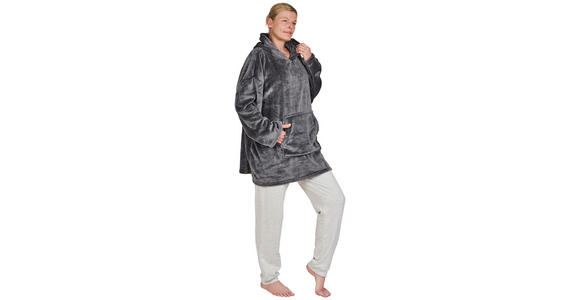 ÄRMELDECKE 75/75 cm  - Anthrazit, Trend, Textil (75/75cm) - Esposa