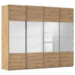 SCHWEBETÜRENSCHRANK  in Eiche Artisan  - Chromfarben/Eiche Artisan, Design, Holzwerkstoff/Metall (271/223/68cm) - Novel