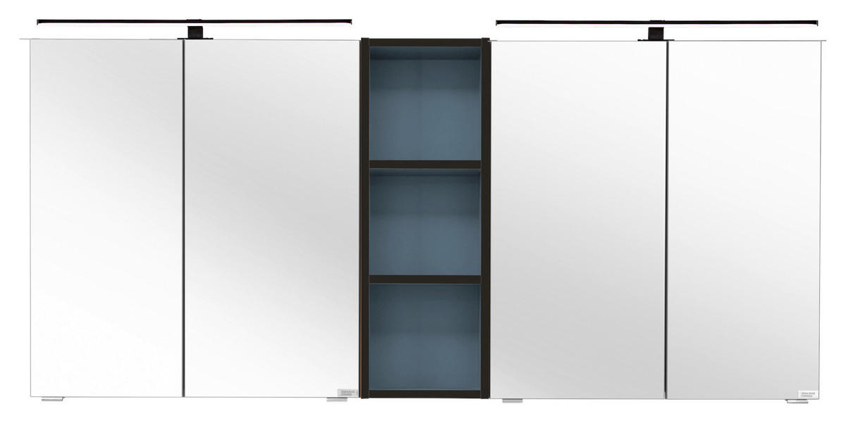 SPIEGELSCHRANK 155/70,3/17,3 cm  - Silberfarben/Dunkelblau, MODERN, Glas/Holzwerkstoff (155/70,3/17,3cm) - Dieter Knoll