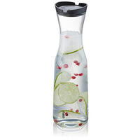 KARAFA  1 l  - priehľadné/čierna, Design, plast/sklo (9,2/31,3cm) - Gefu