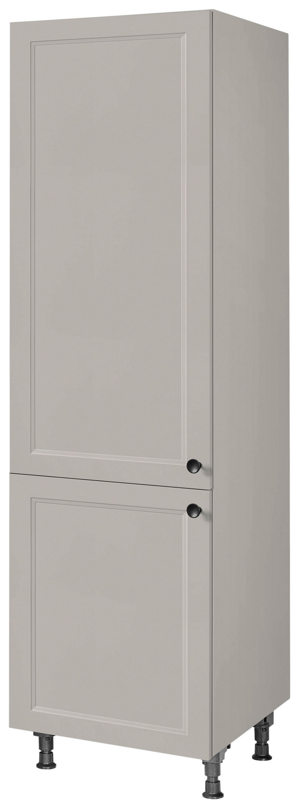 GESCHIRRSCHRANK 60/216,6/58 cm  in Grau  - Schwarz/Grau, MODERN, Holzwerkstoff/Metall (60/216,6/58cm) - Nobilia