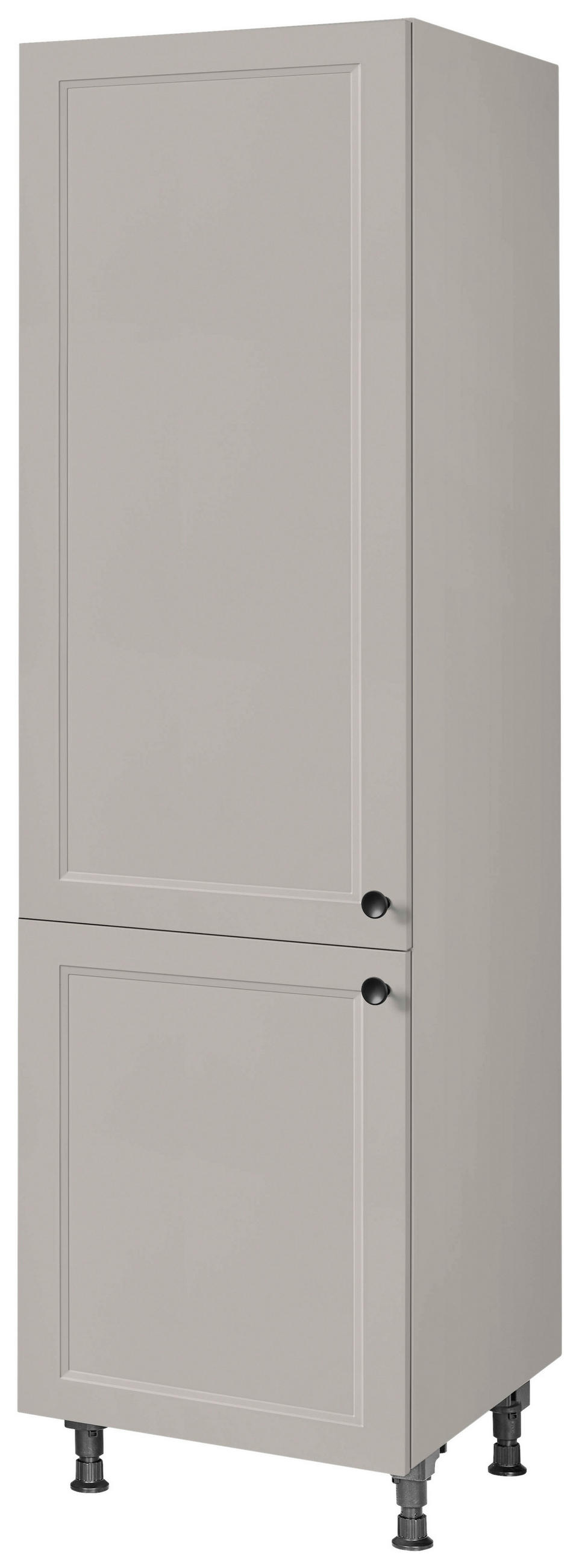 GESCHIRRSCHRANK 60/216,6/58 cm  in Grau  - Schwarz/Grau, MODERN, Holzwerkstoff/Metall (60/216,6/58cm) - Nobilia