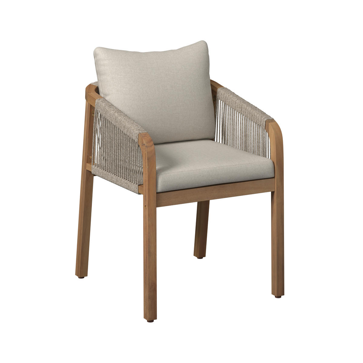 GARTENSTUHL in Holz Akaziefarben, Beige  - Beige/Akaziefarben, Natur, Holz (58/77/62cm) - Ambia Garden