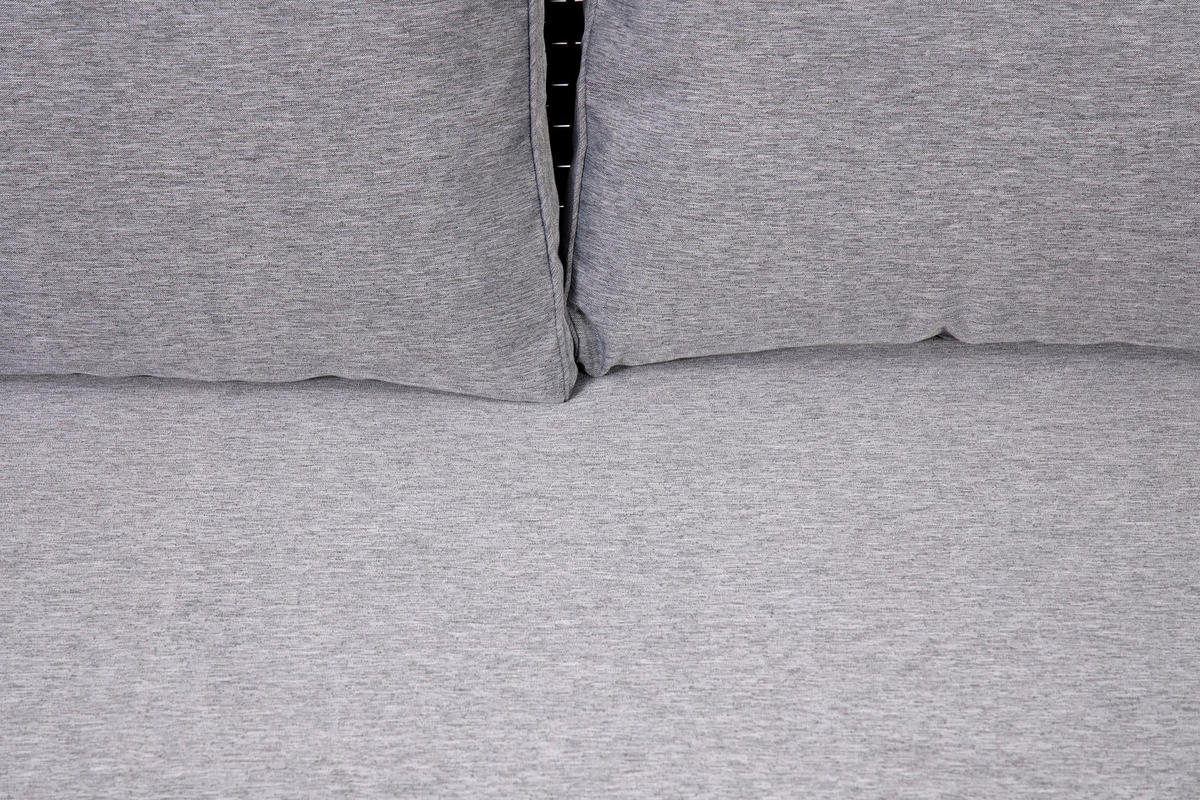 LOUNGEGARNITUR 220/175 cm Stahl  - Grau, MODERN, Kunststoff/Textil (220/175cm) - Ambia Garden
