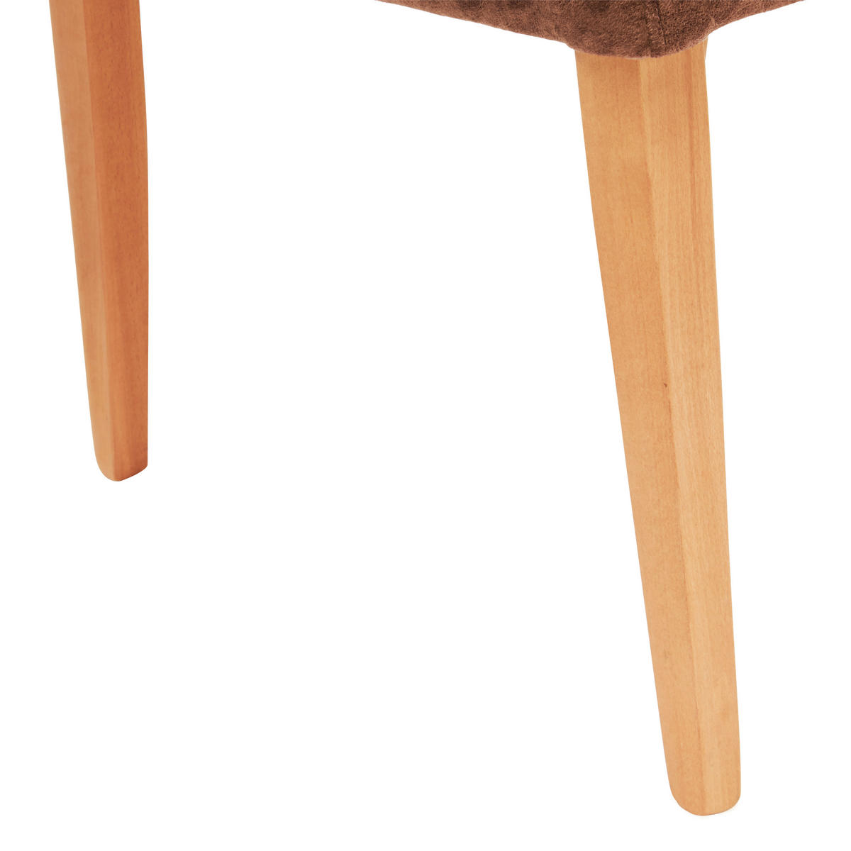STUHL Braun Buche massiv  - Braun/Naturfarben, MODERN, Holz (52/83/62cm)