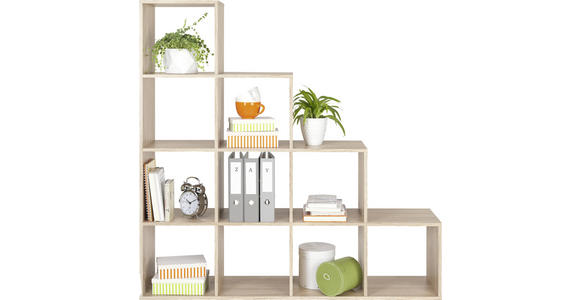 REGALELEMENT Eichefarben - Eichefarben, Design, Holzwerkstoff (149/150/35cm) - Carryhome