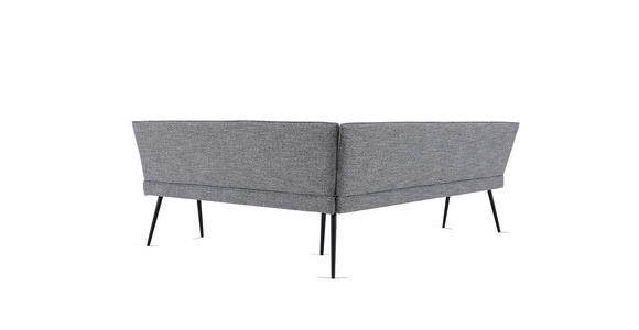 ECKBANK 210/170 cm  in Grau  - Schwarz/Grau, Design, Textil/Metall (210/170cm) - Hom`in