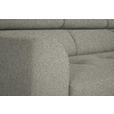 ECKSOFA in Struktur Greige  280/205 cm  - Greige/Schwarz, Design, Textil/Metall (280/205cm) - Xora