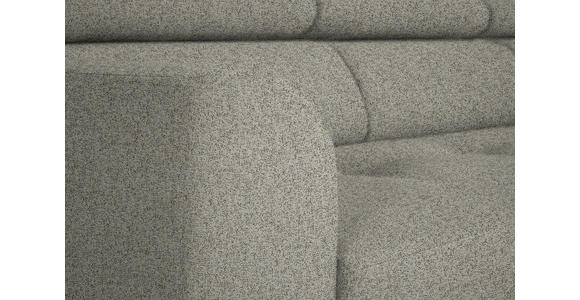 ECKSOFA in Struktur Greige  280/205 cm  - Greige/Schwarz, Design, Textil/Metall (280/205cm) - Xora