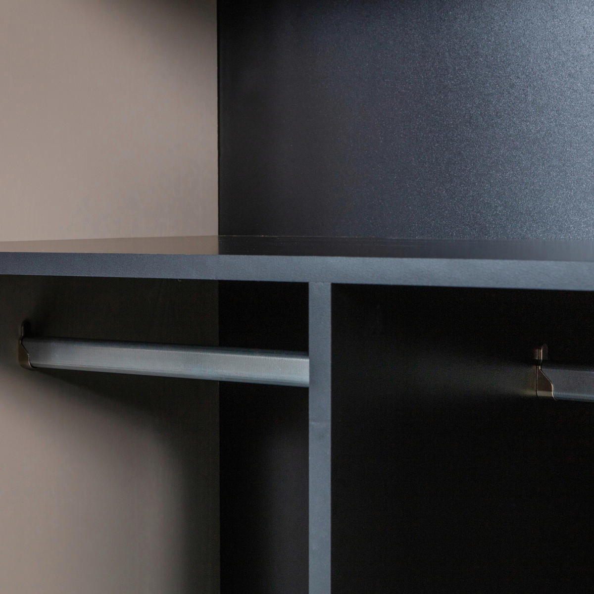 DREHTÜRENSCHRANK  in Grau  - Grau, Design, Holz/Holzwerkstoff (100/200/58cm) - Livetastic