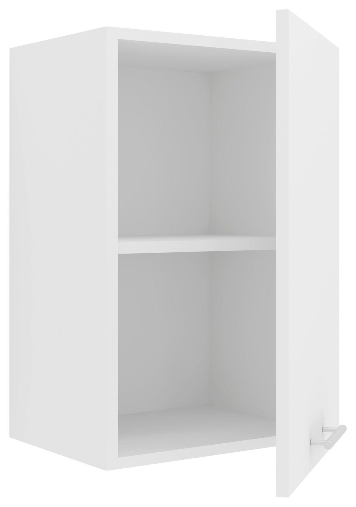 KÜCHENOBERSCHRANK 40/60/31 cm  in Weiss  - Weiss/Alufarben, Konventionell, Holzwerkstoff/Metall (40/60/31cm) - MID.YOU