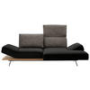 ECKSOFA in Flachgewebe Dunkelgrün  - Chromfarben/Dunkelgrün, Design, Holz/Textil (240/132cm) - Koinor