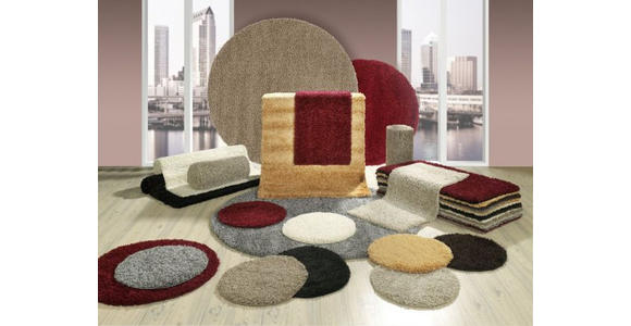 HOCHFLORTEPPICH 160 cm Fantasy Shaggy Dunkelgrau - Dunkelgrau, KONVENTIONELL, Textil (160cm) - Novel