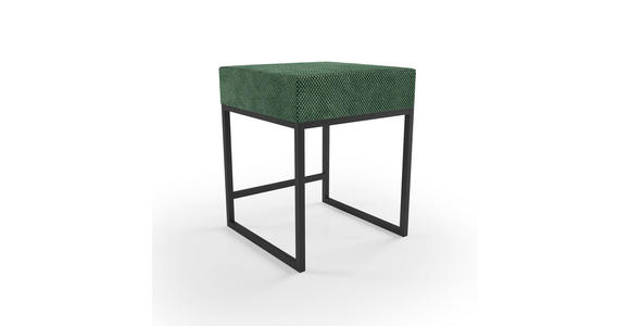 NACHTSCHRANK 45/55/45 cm - Schwarz/Grün, Design, Textil/Metall (45/55/45cm) - Esposa