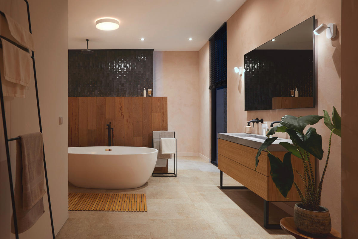 LED-DECKENLEUCHTE White Ambiance Devere L 42,5/8,4 cm   - Weiß, Design, Kunststoff (42,5/8,4cm) - Philips HUE