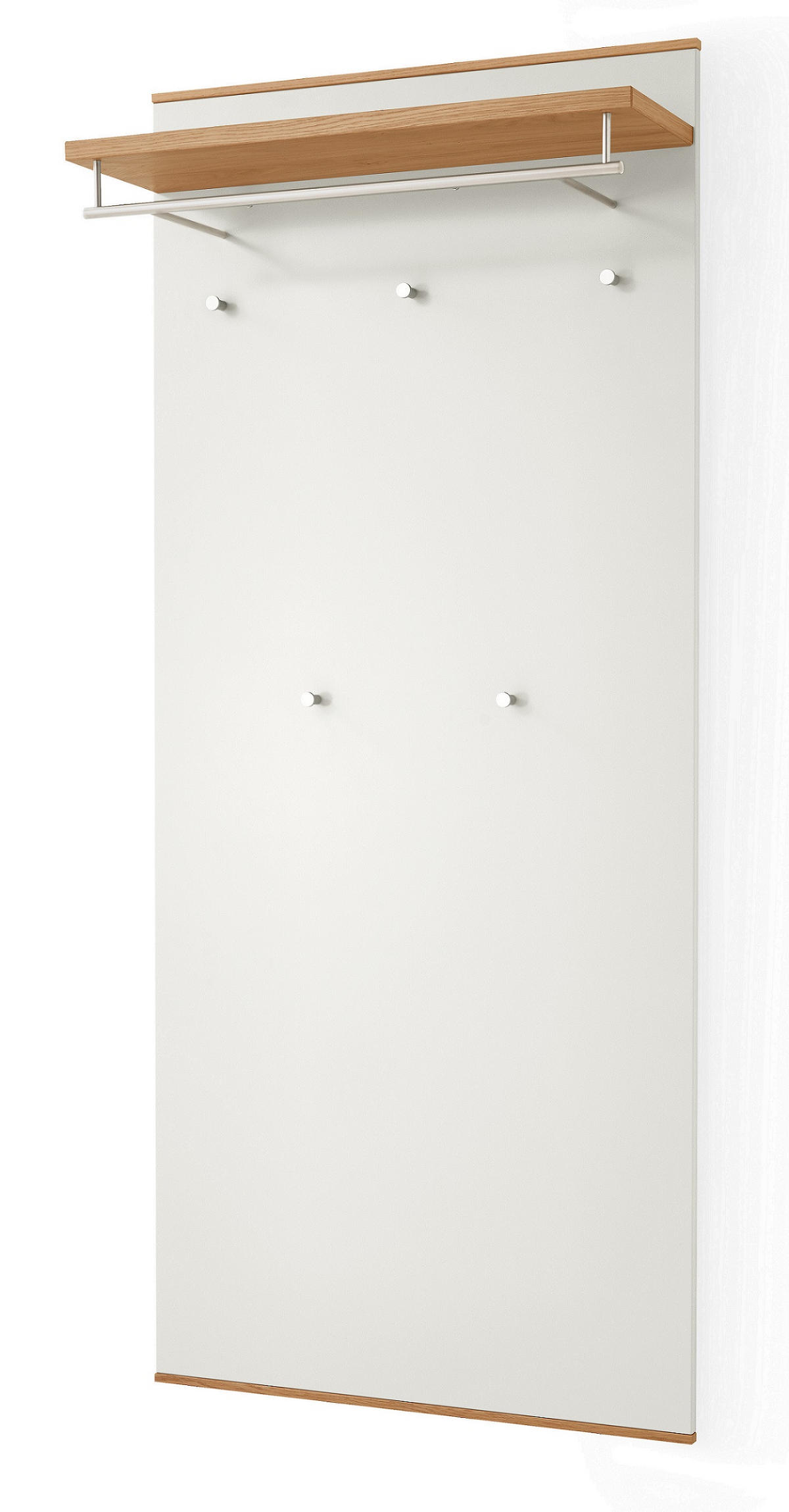 GARDEROBE 3-teilig  in 220/195/37 cm  - Eichefarben/Weiß, Design, Holz/Holzwerkstoff (220/195/37cm)