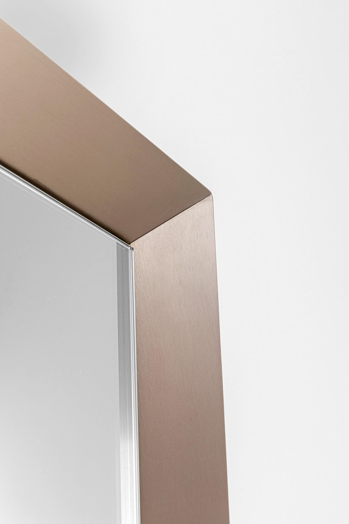 WANDSPIEGEL    - Braun, Design, Glas/Metall (65/160/7cm) - Kare-Design