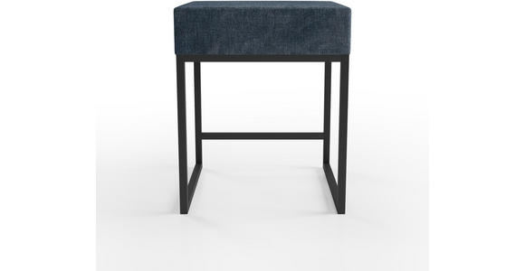 NACHTSCHRANK 45/55/45 cm - Schwarz/Dunkelblau, Design, Textil/Metall (45/55/45cm) - Esposa