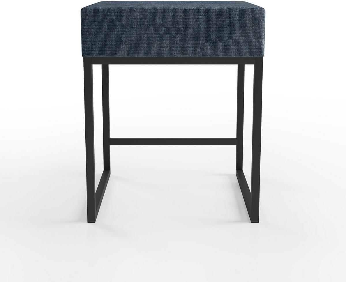 NACHTSCHRANK 45/55/45 cm  - Schwarz/Dunkelblau, Design, Textil/Metall (45/55/45cm) - Esposa