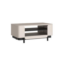 MĂSUȚĂ DE CAFEA - nisipiu/negru, Design, material pe bază de lemn (115/49,4/65,4cm) - Hom`in