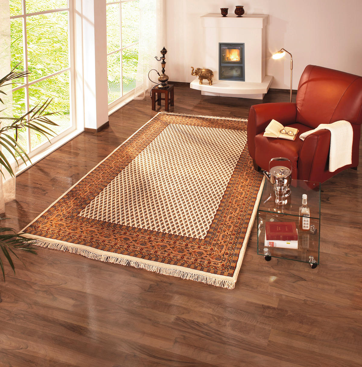 ORIENTTEPPICH 200/300 cm Mir Cream Brown  - Creme/Braun, Lifestyle, Textil (200/300cm) - Cazaris