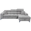 KUTNA GARNITURA tekstil  taupe   - crna/taupe, Konvencionalno, tekstil/plastika (268/172cm) - MID.YOU