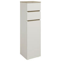 MIDISCHRANK 30/108/30 cm  - Kaschmir/Eichefarben, Design, Holzwerkstoff/Kunststoff (30/108/30cm) - home24