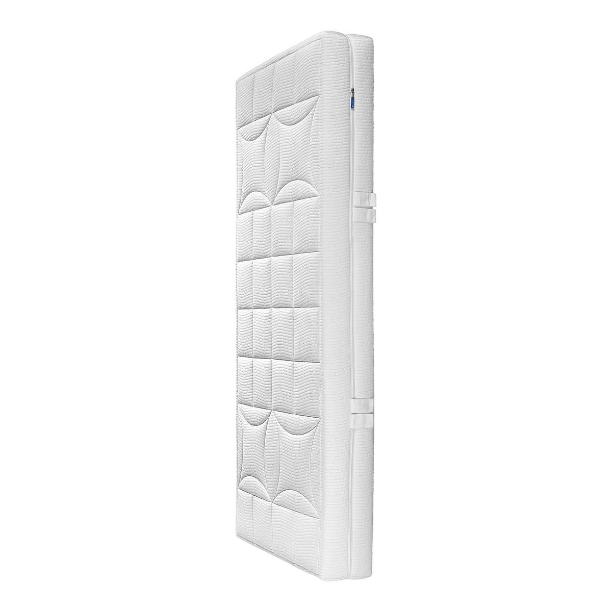 TASCHENFEDERKERNMATRATZE BIG STAR H2 90/200 cm Höhe ca. 22 cm  - Weiß, Basics, Textil (90/200cm) - MALIE