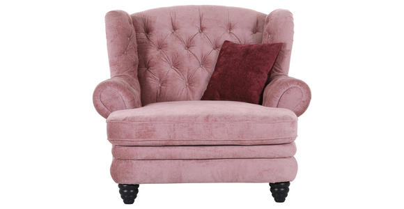 XXL-SESSEL - Bordeaux/Schwarz, Design, Holz/Textil (127/106/149cm) - Landscape