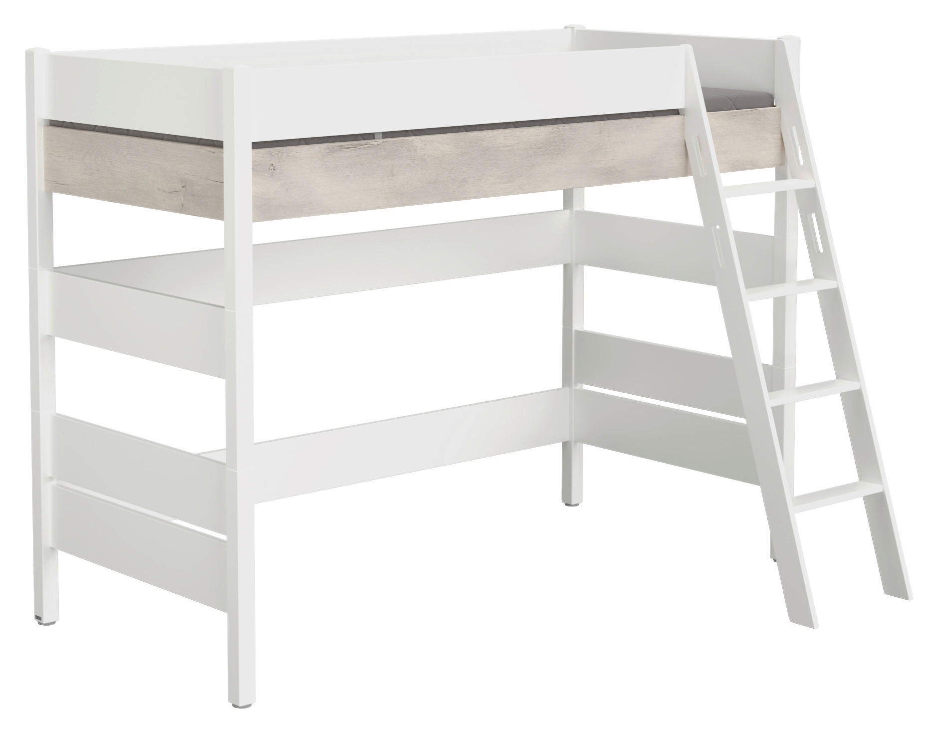 HOCHBETT 90/200 cm Weiß, Silbereichenfarben  - Weiß/Silbereichenfarben, KONVENTIONELL, Holz/Holzwerkstoff (90/200cm) - Paidi