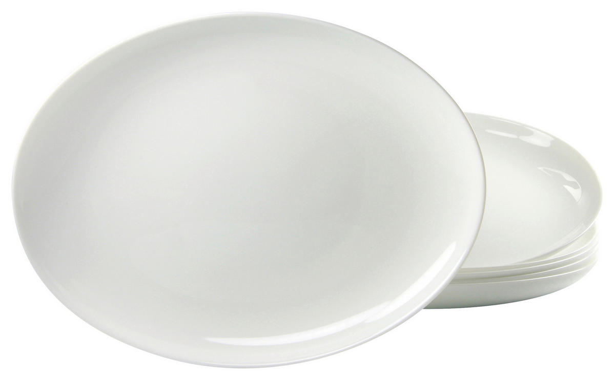 SADA BARBECUE TANIEROV  33 cm   - biela, Basics, sklo (33cm) - Creatable