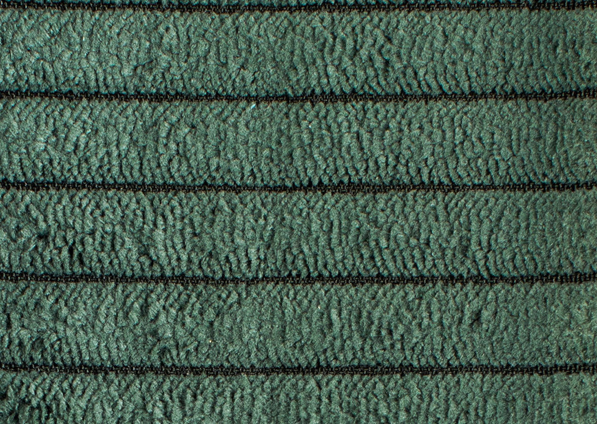 LIEGE Cord Grün  - Schwarz/Grün, Basics, Kunststoff/Textil (95/90/205cm) - Xora