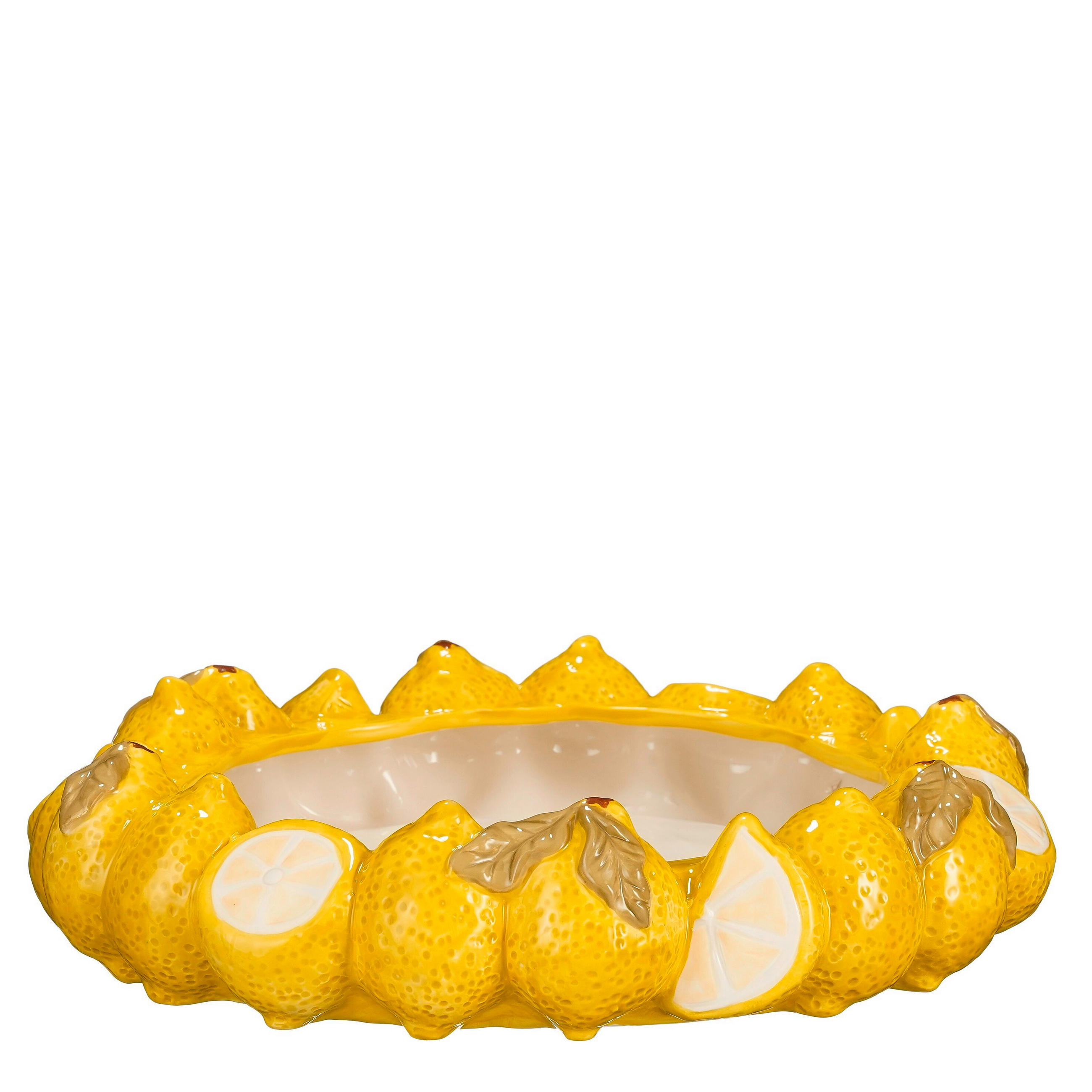 OKRASNA SKLEDA        30.5/7 cm      - rumena, Basics, keramika (30.5/7cm)