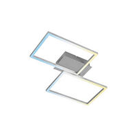 LED-DECKENLEUCHTE    - Alufarben, Design, Kunststoff/Metall (50/38,8/7,8cm)