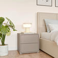 NACHTSCHRANK 50/48/42 cm  - Taupe/Silberfarben, Trend, Holzwerkstoff/Kunststoff (50/48/42cm) - Carryhome