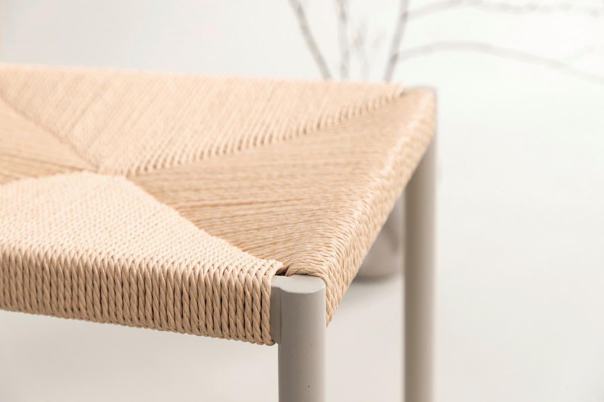 STUHL Rattan  - Design, Holz/Metall (51,5/79/54cm) - Livetastic
