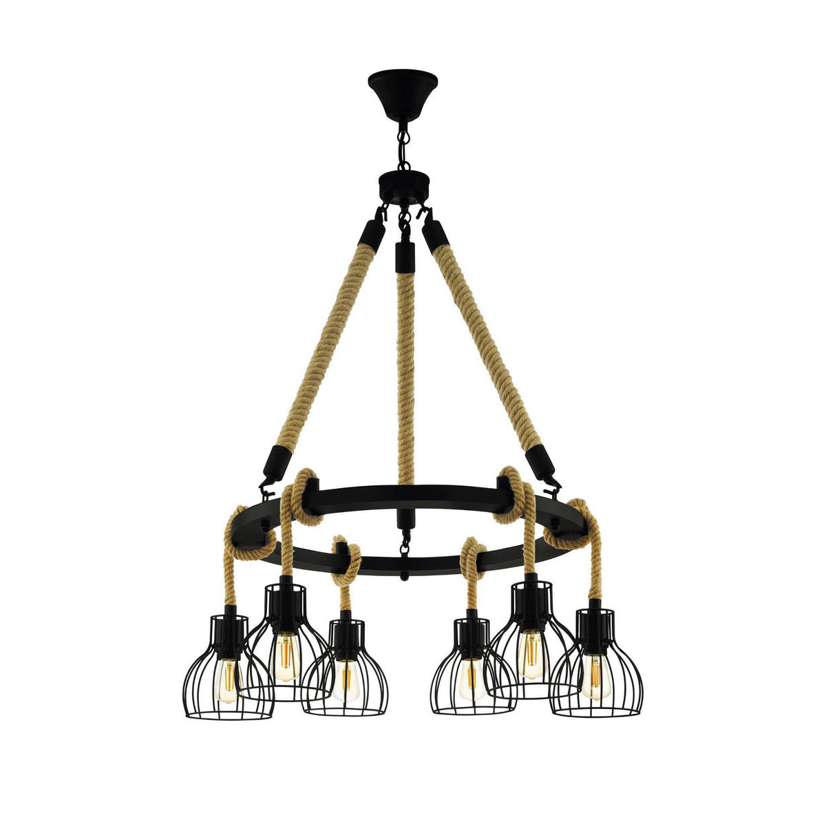 FÜGGŐLÁMPA 76/109 cm  - fekete, Basics, fém (76/109cm)