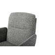 BARHOCKER Webstoff Grau Eisen Sitzfläche 360° drehbar  - Schwarz/Grau, Design, Textil/Metall (55/92-117/54cm) - Novel