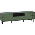 LOWBOARD in 170/49,2/37 cm - Schwarz/Grün, MODERN, Holzwerkstoff/Kunststoff (170/49,2/37cm) - Carryhome