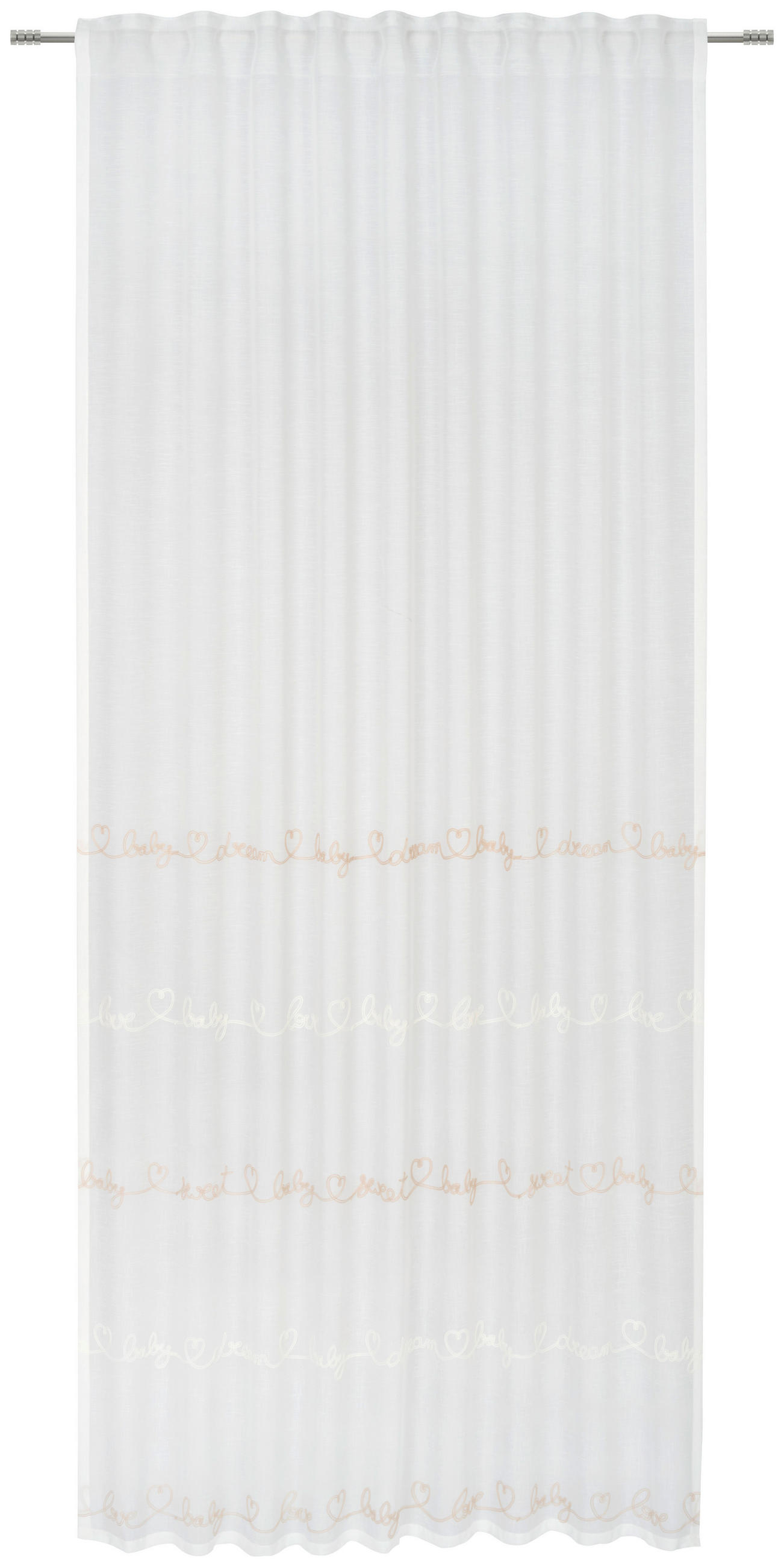 KINDERVORHANG DREAM transparent  - Ecru, Basics, Textil (140/245cm) - Ben'n'jen