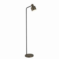 STEHLEUCHTE 25/34/148 cm    - Schwarz/Bronzefarben, KONVENTIONELL, Metall (25/34/148cm) - ENDON
