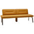 SITZBANK in Edelstahlfarben, Currygelb - Currygelb/Edelstahlfarben, Design, Leder/Metall (210cm) - Dieter Knoll SITZBANK in Edelstahlfarben, Currygelb - Currygelb/Edelstahlfarben, Design, Leder/Metall (210cm) - Dieter Knoll