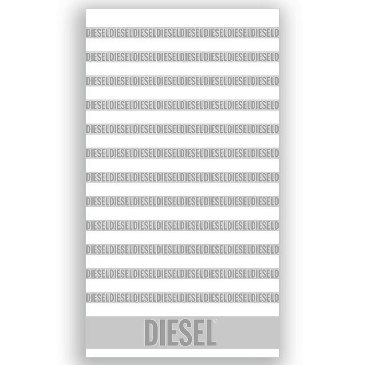 STRANDTUCH RUNNING LOGO Weiß 100/180 cm  - Weiß, Basics, Textil (100/180cm) - Diesel